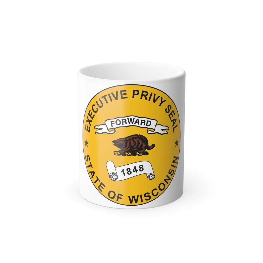 Privy Seal of Wisconsin - Color Changing Mug 11oz-11oz-Go Mug Yourself