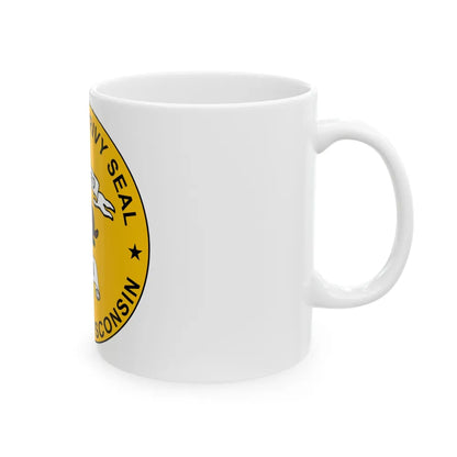 Privy Seal of Wisconsin - White Coffee Mug-Go Mug Yourself