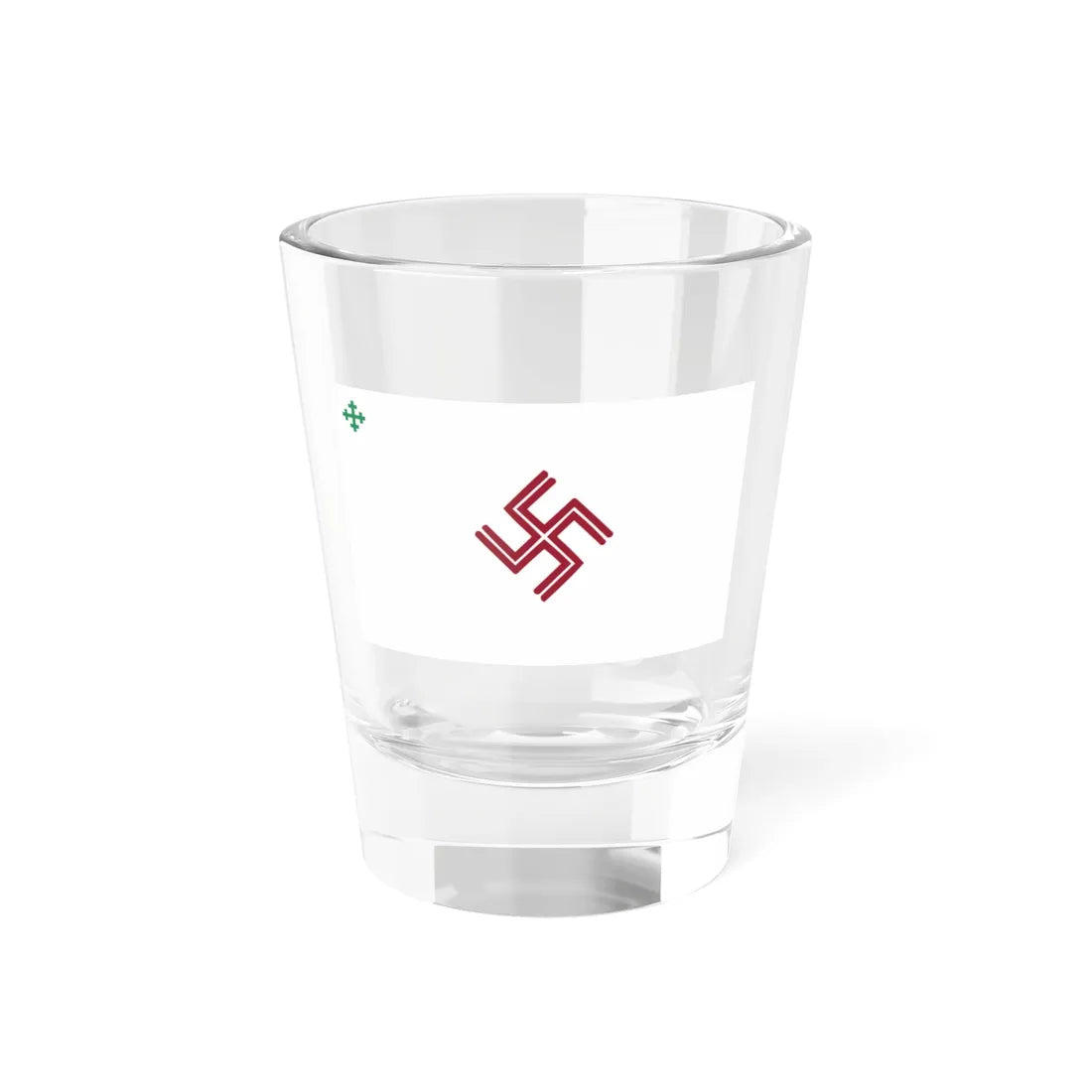 Pērkonkrusts Flag 1990s (Latvia) Shot Glass 1.5oz 1.5oz - Go Mug Yourself