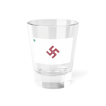 Pērkonkrusts Flag 1990s (Latvia) Shot Glass 1.5oz 1.5oz - Go Mug Yourself