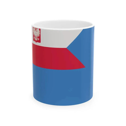 PRL Bandera pjp (Poland) White Coffee Mug 11oz - Go Mug Yourself
