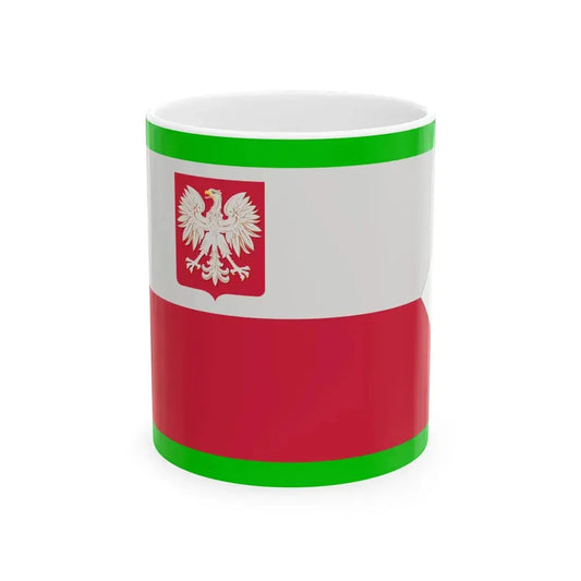 PRL Ensign Border Defence Army (Poland) White Coffee Mug 11oz - Go Mug Yourself
