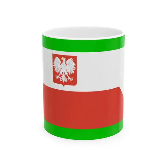PRL Ensign Border Defence Army v2 (Poland) White Coffee Mug 11oz - Go Mug Yourself