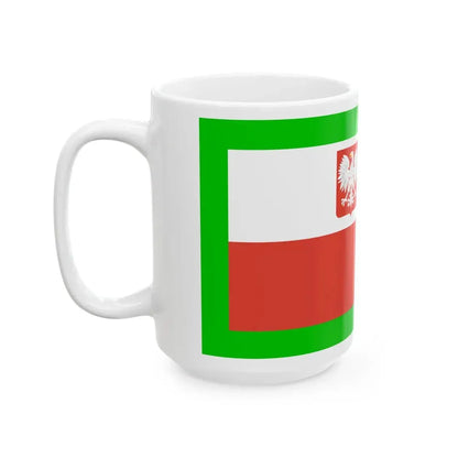 PRL Ensign Border Defence Army v2 (Poland) White Coffee Mug - Go Mug Yourself