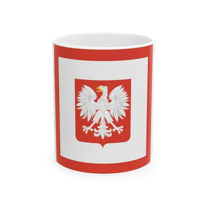 PRL Navy Coastal Units flag 61-90 (Poland) White Coffee Mug 11oz - Go Mug Yourself