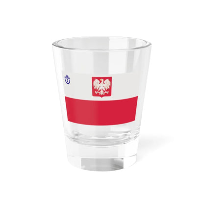 PRL PZZ ensign (Poland) Shot Glass 1.5oz 1.5oz - Go Mug Yourself