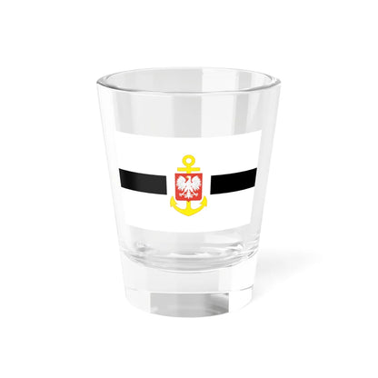 PRL service flag black (Poland) Shot Glass 1.5oz 1.5oz - Go Mug Yourself