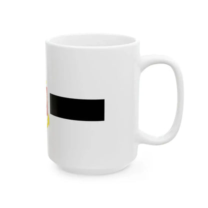 PRL service flag black (Poland) White Coffee Mug - Go Mug Yourself