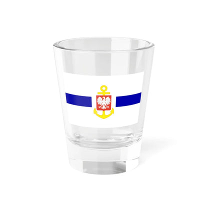PRL service flag blue (Poland) Shot Glass 1.5oz 1.5oz - Go Mug Yourself
