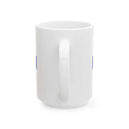 PRL service flag blue (Poland) White Coffee Mug - Go Mug Yourself