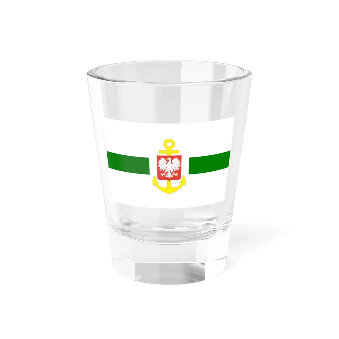 PRL service flag green (Poland) Shot Glass 1.5oz 1.5oz - Go Mug Yourself
