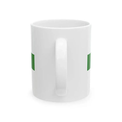 PRL service flag green (Poland) White Coffee Mug - Go Mug Yourself