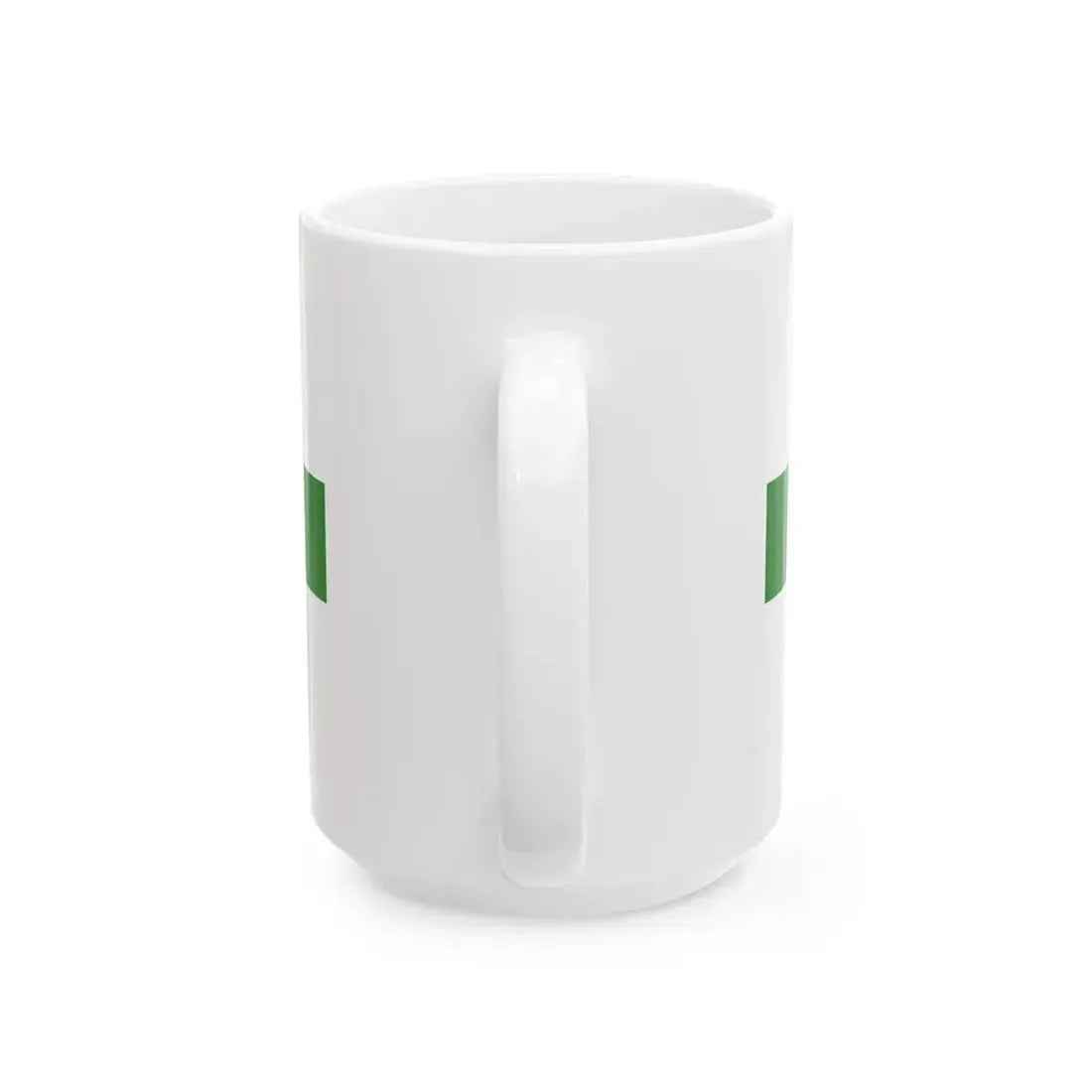 PRL service flag green (Poland) White Coffee Mug - Go Mug Yourself