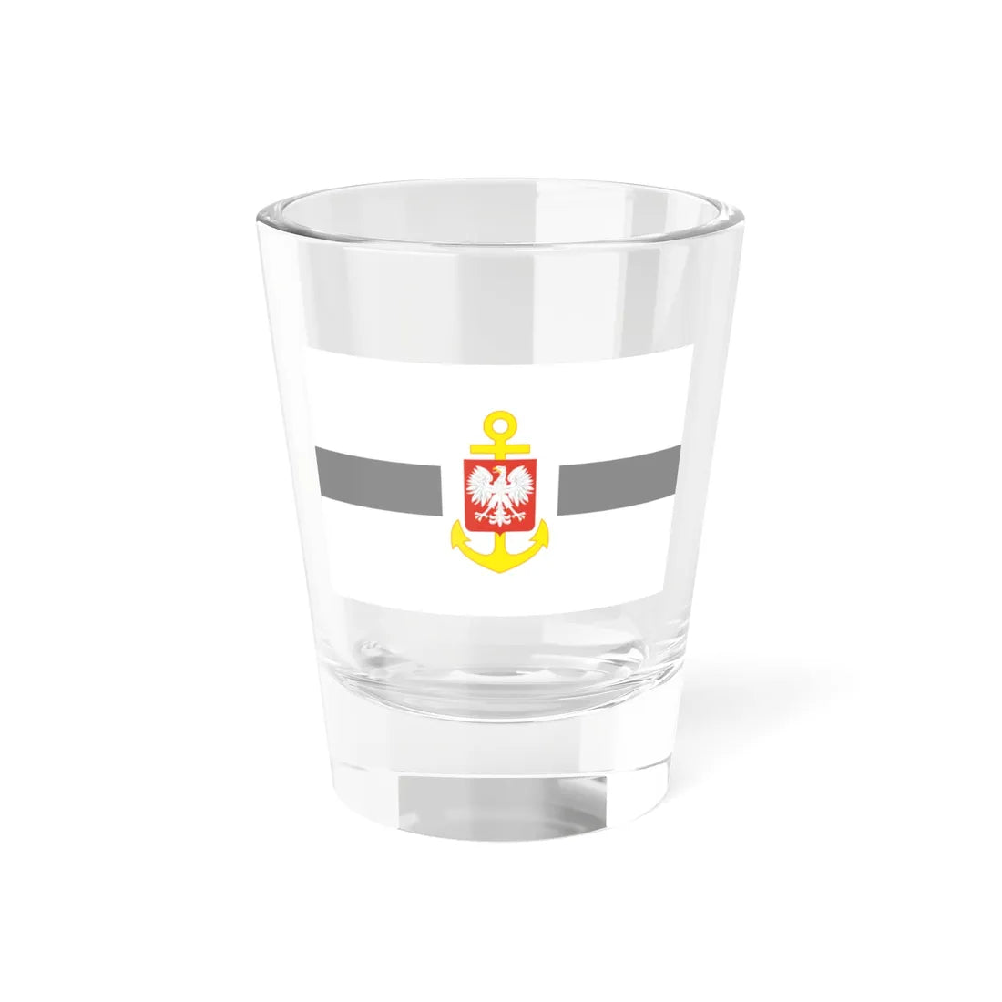 PRL service flag grey (Poland) Shot Glass 1.5oz 1.5oz - Go Mug Yourself