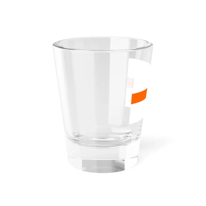 PRL service flag orange (Poland) Shot Glass 1.5oz - Go Mug Yourself