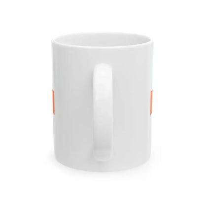 PRL service flag orange (Poland) White Coffee Mug - Go Mug Yourself