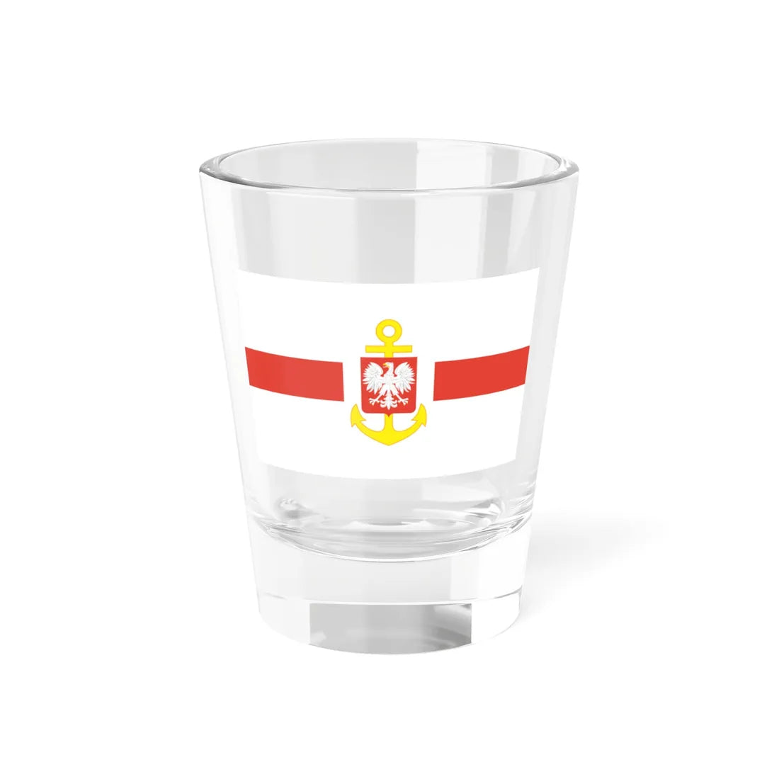 PRL service flag red (Poland) Shot Glass 1.5oz 1.5oz - Go Mug Yourself