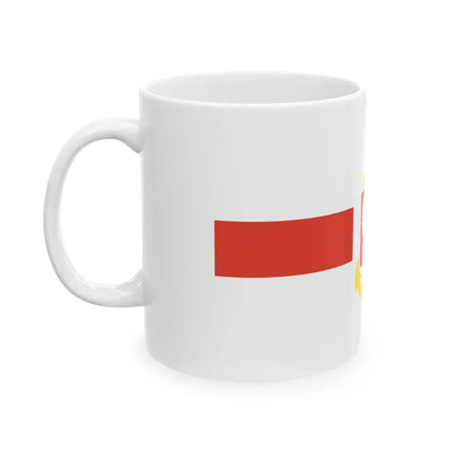 PRL service flag red (Poland) White Coffee Mug - Go Mug Yourself