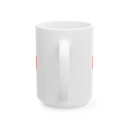 PRL service flag red (Poland) White Coffee Mug - Go Mug Yourself