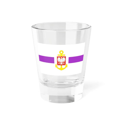 PRL service flag violet (Poland) Shot Glass 1.5oz 1.5oz - Go Mug Yourself