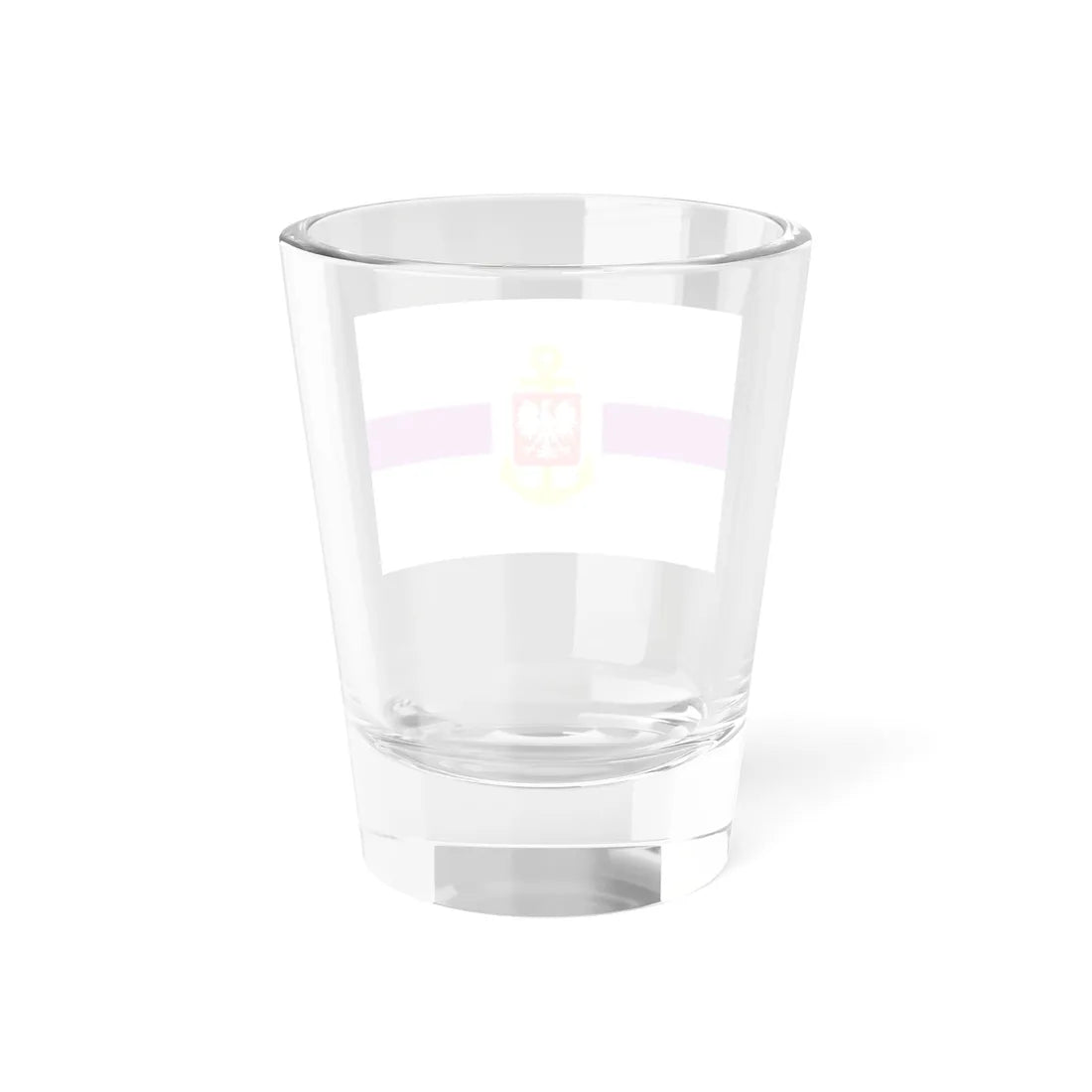 PRL service flag violet (Poland) Shot Glass 1.5oz - Go Mug Yourself