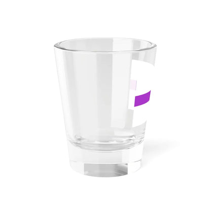 PRL service flag violet (Poland) Shot Glass 1.5oz - Go Mug Yourself