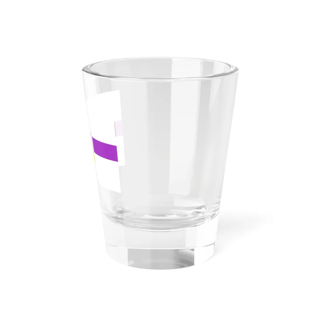 PRL service flag violet (Poland) Shot Glass 1.5oz - Go Mug Yourself