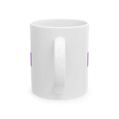 PRL service flag violet (Poland) White Coffee Mug - Go Mug Yourself