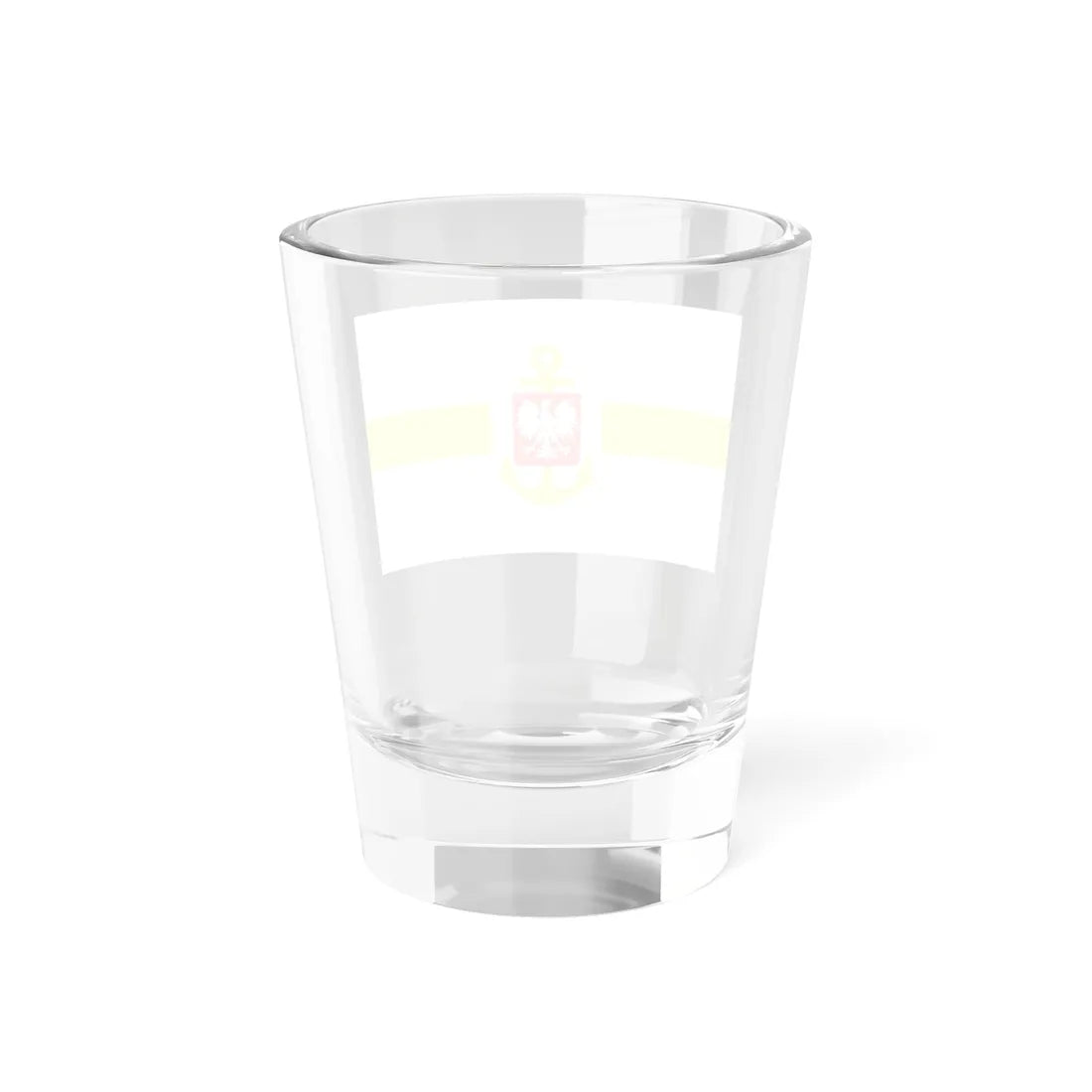 PRL service flag yellow (Poland) Shot Glass 1.5oz - Go Mug Yourself