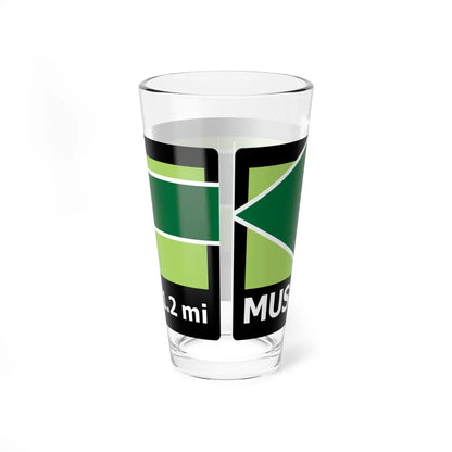 PRNS CSJ-TG5.3 (California) (Road Sign) Pint Glass 16oz - Go Mug Yourself