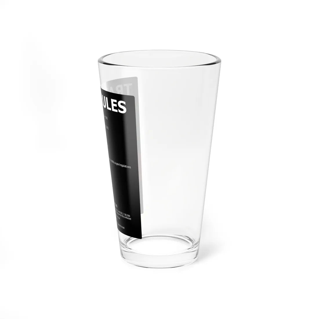 PRNS CSJ-TR1A (California) (Road Sign) Pint Glass 16oz - Go Mug Yourself