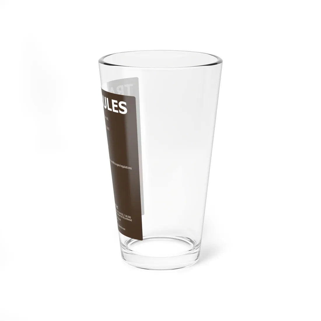 PRNS CSJ-TR1B (California) (Road Sign) Pint Glass 16oz - Go Mug Yourself
