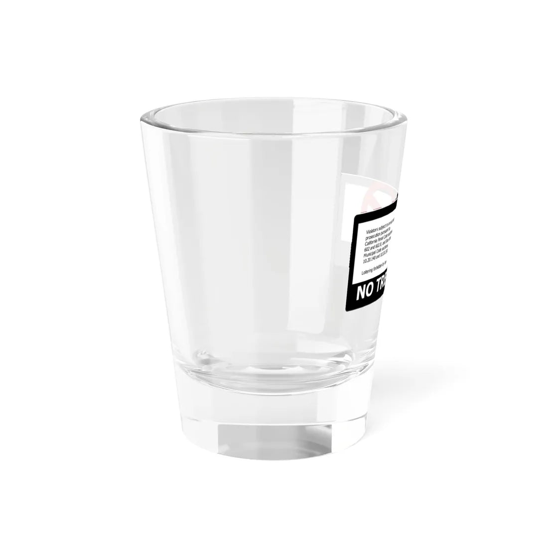 PRNS CSJ-TR3 (California) (Road Sign) Shot Glass 1.5oz - Go Mug Yourself