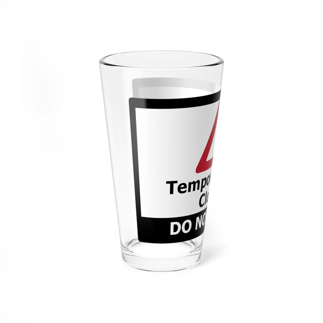 PRNS CSJ-TR8.1 (California) (Road Sign) Pint Glass 16oz - Go Mug Yourself