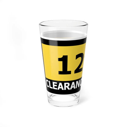 PRNS CSJ-TW13 (California) (Road Sign) Pint Glass 16oz - Go Mug Yourself