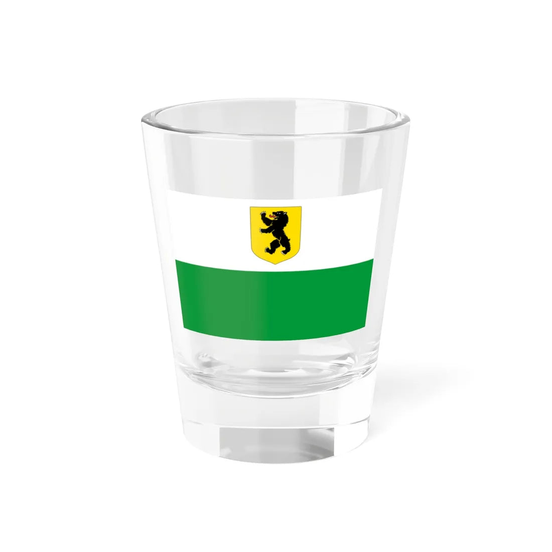 Pärnumaa lipp (Estonia) Shot Glass 1.5oz 1.5oz - Go Mug Yourself