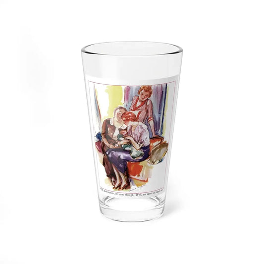 Probably Showers (1), McCall's magazine, May 1932 (Magazine Illustration) Pint Glass 16oz 16oz - Go Mug Yourself