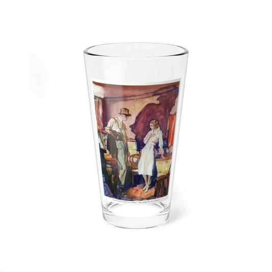 Probably Showers (2), McCall's magazine, May 1932 (Magazine Illustration) Pint Glass 16oz 16oz - Go Mug Yourself