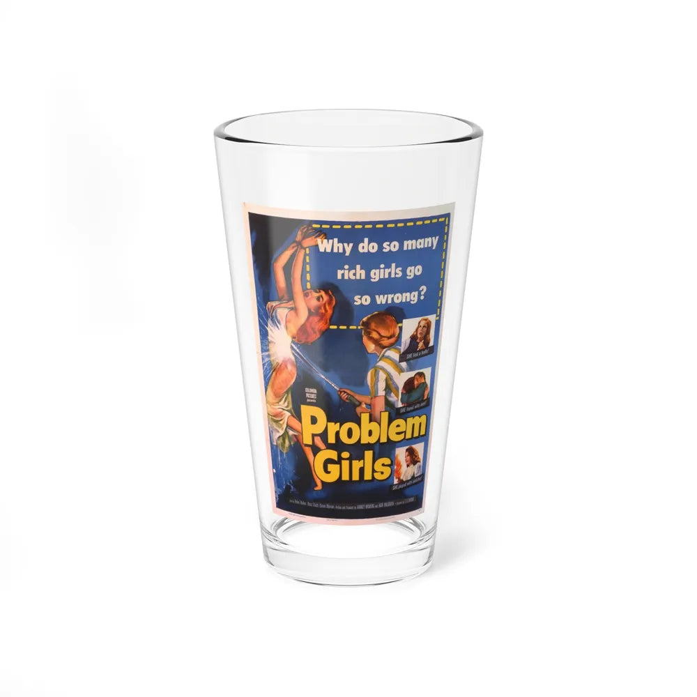 PROBLEM GIRLS 1953 Movie Poster - Pint Glass 16oz-16oz-Go Mug Yourself