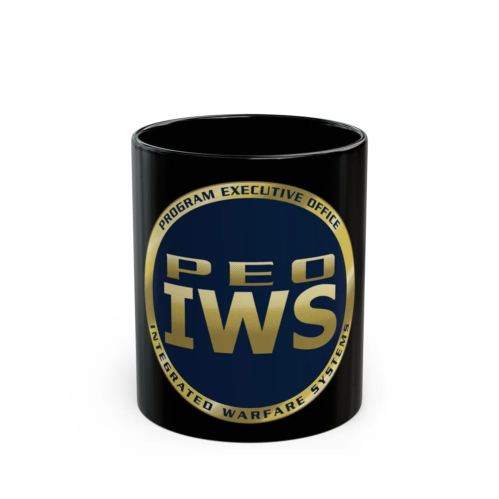 Program Executive Office IWS (U.S. Navy) Black Coffee Mug-11oz-Go Mug Yourself