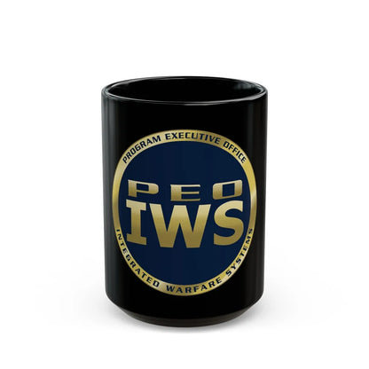 Program Executive Office IWS (U.S. Navy) Black Coffee Mug-15oz-Go Mug Yourself