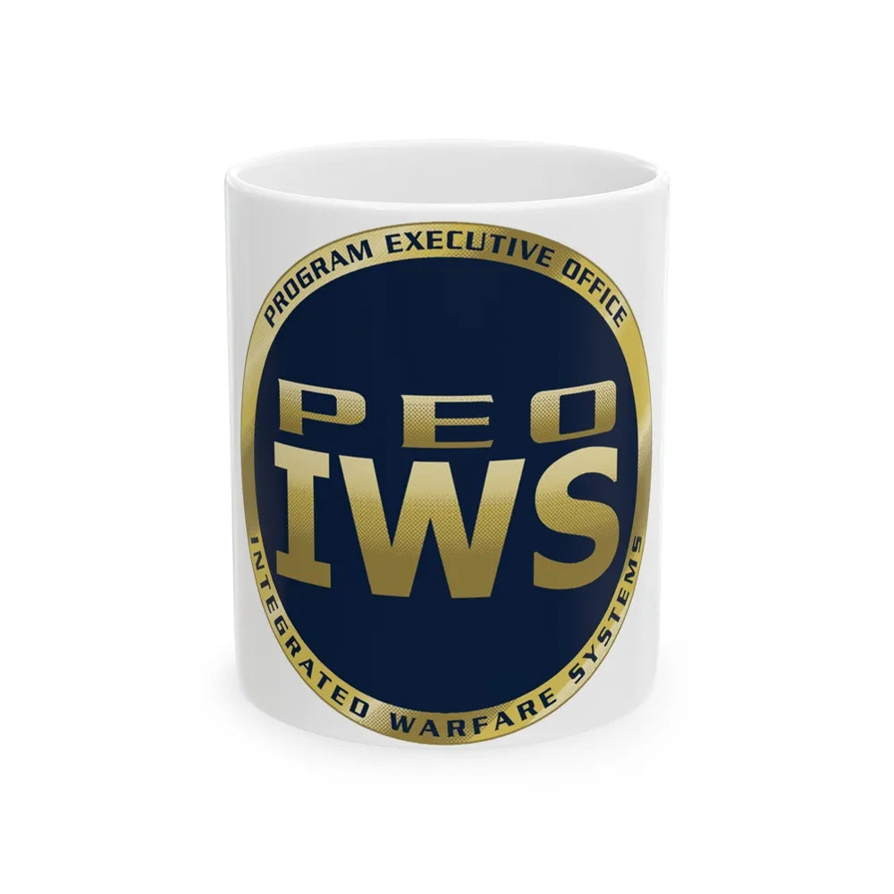 Program Executive Office IWS (U.S. Navy) White Coffee Mug-11oz-Go Mug Yourself