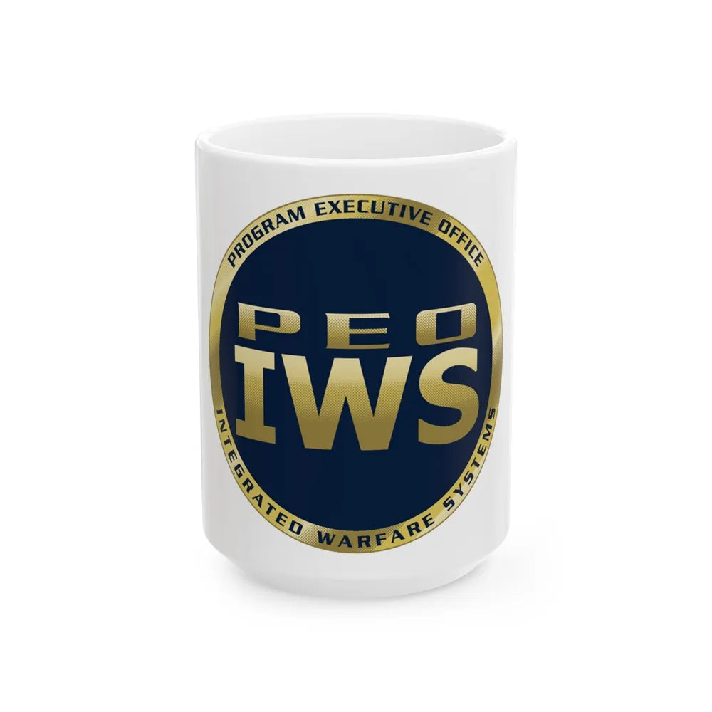 Program Executive Office IWS (U.S. Navy) White Coffee Mug-15oz-Go Mug Yourself