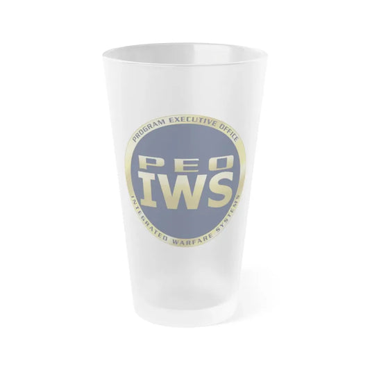 Program Executive Office IWS (U.S. Navy) Frosted Pint Glass 16oz Default Title - Go Mug Yourself