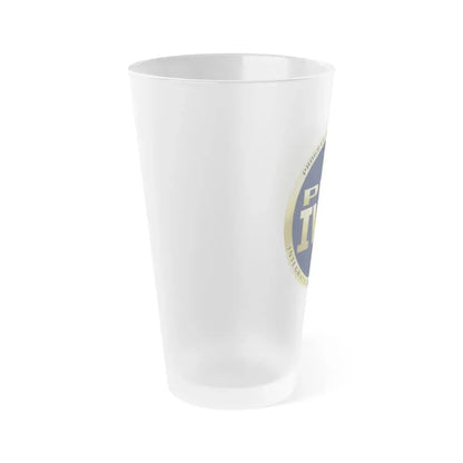 Program Executive Office IWS (U.S. Navy) Frosted Pint Glass 16oz - Go Mug Yourself