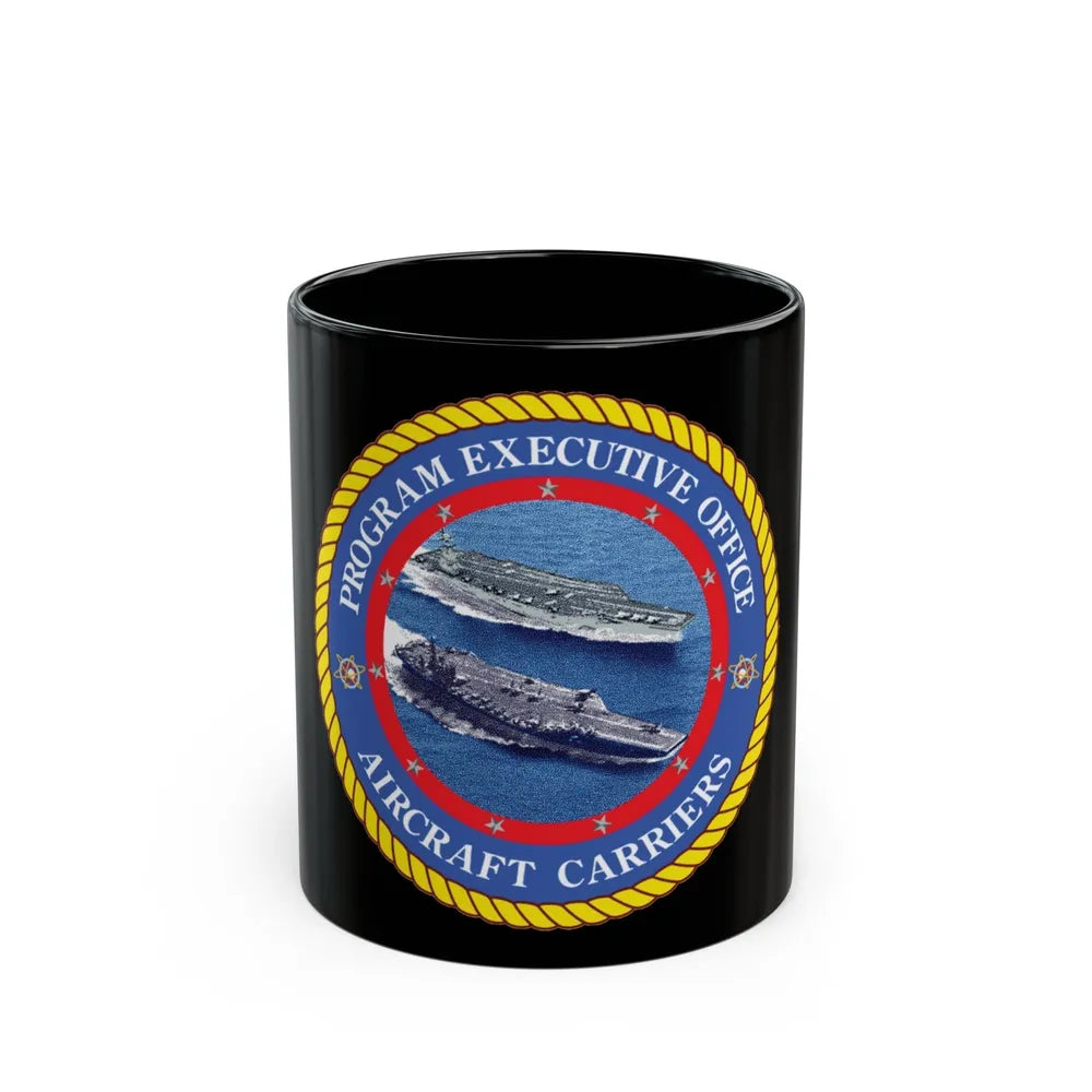 Program Executive Officer Aircraft Carriers (U.S. Navy) Black Coffee Mug-11oz-Go Mug Yourself