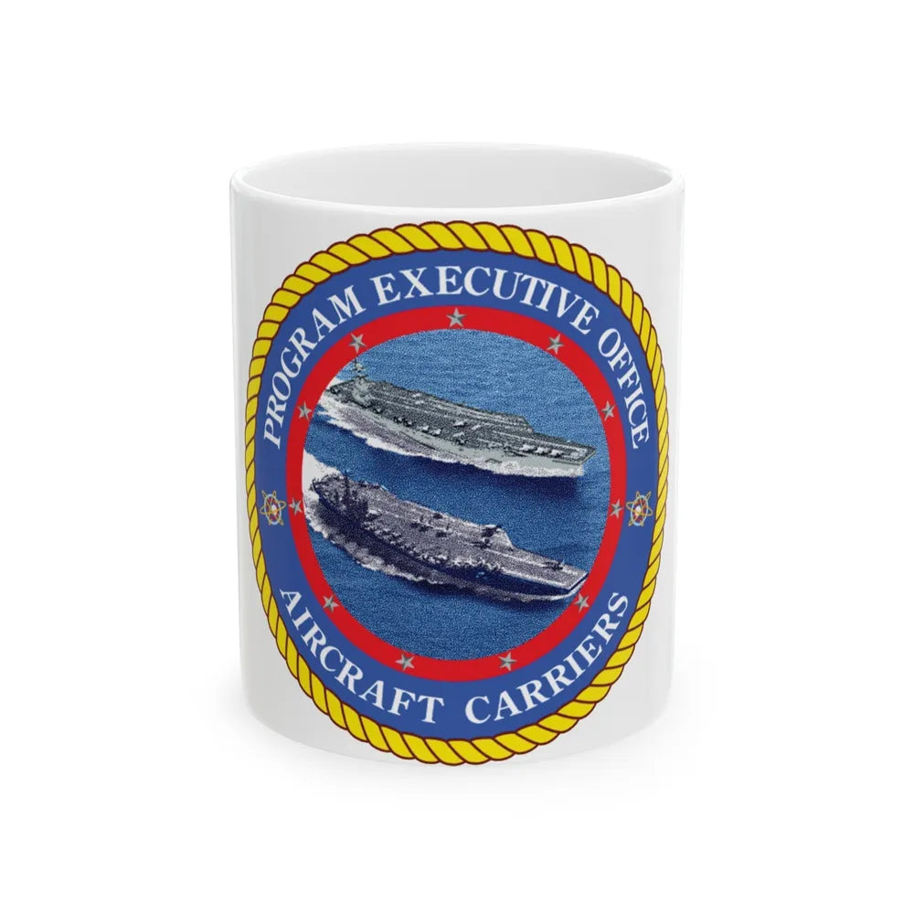 Program Executive Officer Aircraft Carriers (U.S. Navy) White Coffee Mug-11oz-Go Mug Yourself