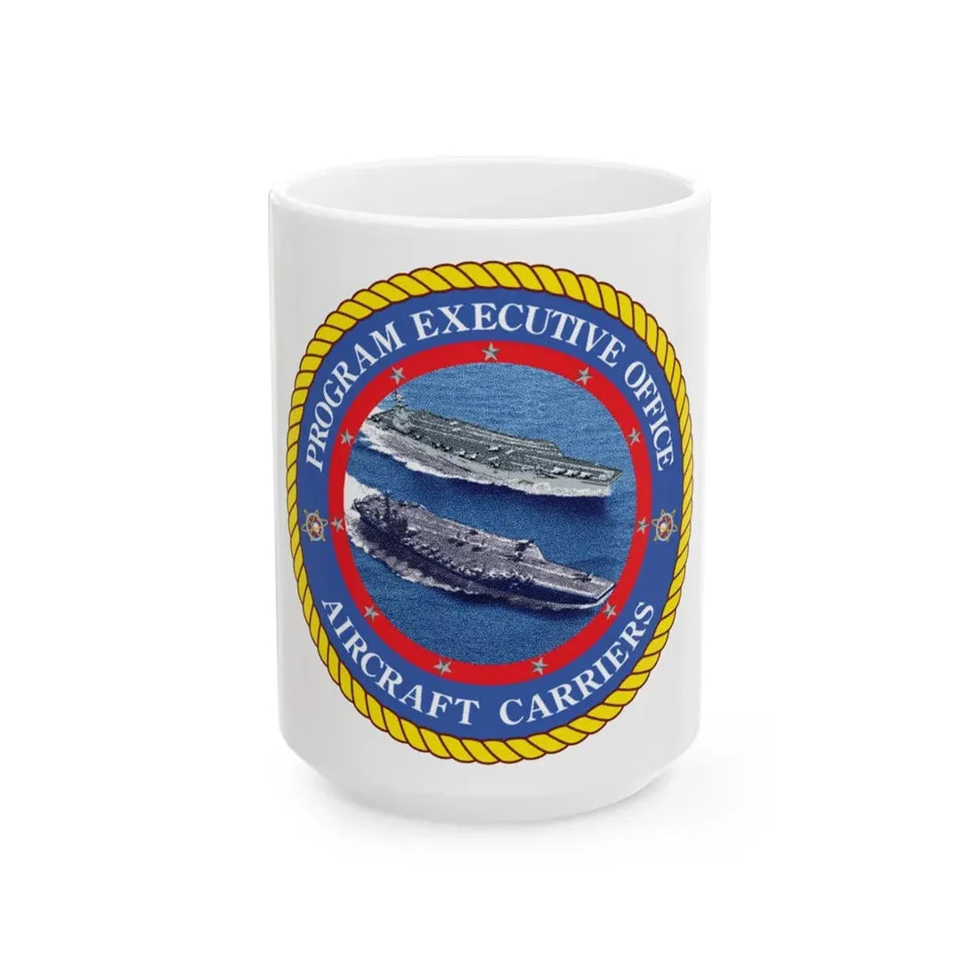 Program Executive Officer Aircraft Carriers (U.S. Navy) White Coffee Mug 15oz - Go Mug Yourself