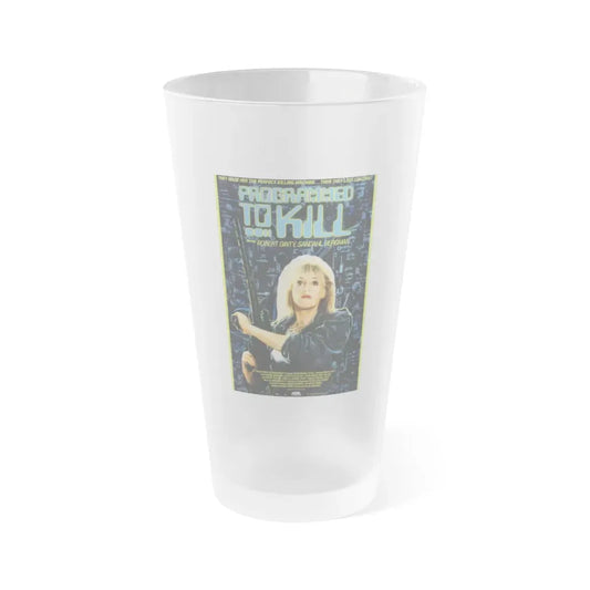PROGRAMMED TO KILL 1987 Movie Poster - Frosted Pint Glass 16oz Default Title - Go Mug Yourself