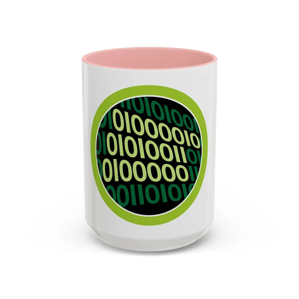 Programming (Boy Scout Merit Badge) Accent Coffee Mug-15oz-Pink-Go Mug Yourself